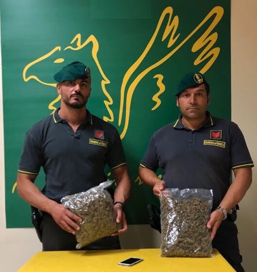  Arrestato a Catania corriere della droga siracusano:1 chilo di marijuana nel portabagagli