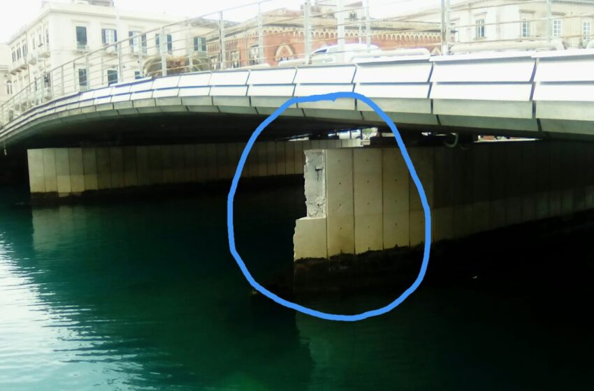  Siracusa. Il ponte Santa Lucia osservato speciale: danneggiata una trave, no rischi
