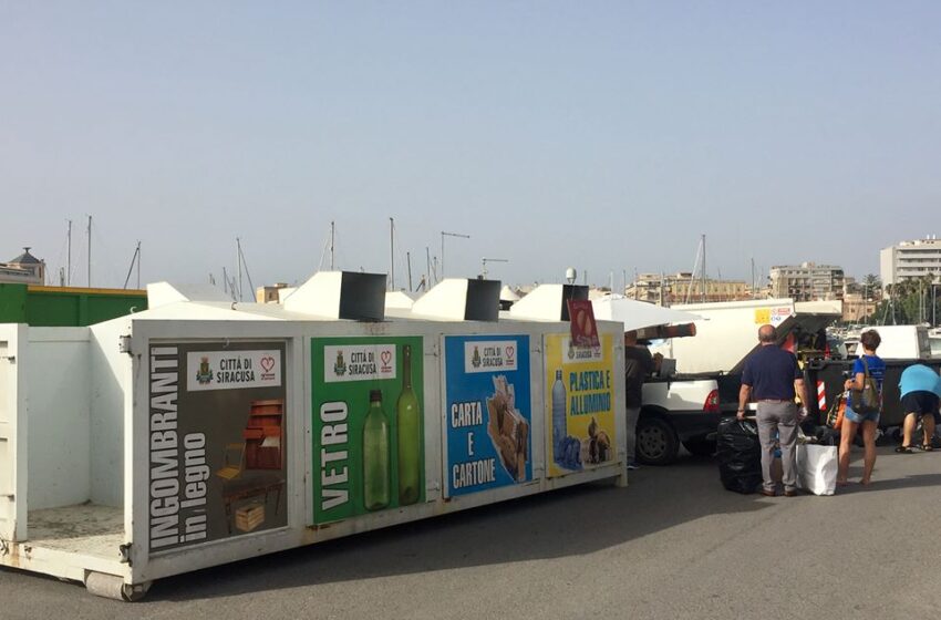  Rifiuti in Ortigia, un Ccr mobile a Levante per le attività commerciali: cartone, plastica e vetro