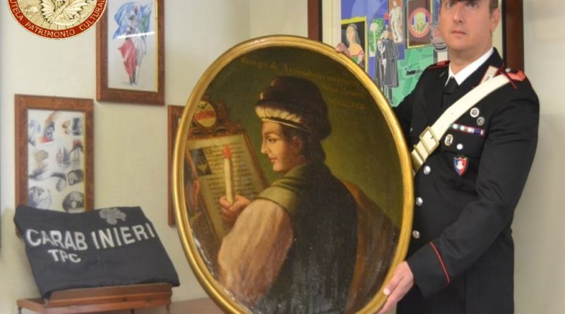  I carabinieri della sezione tutela patrimonio di Siracusa ritrovano dipinto rubato