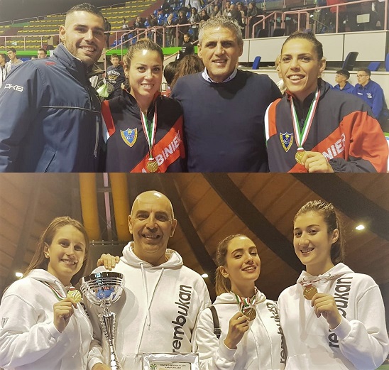  Kumite: Pasqua-Busà coppia d'oro. Rembukan Villasmundo titolo italiano a squadre