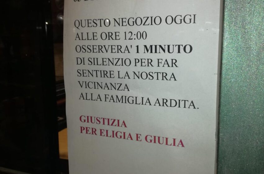  Eligia Ardita, oggi la sentenza: un minuto di silenzio nei negozi di viale Zecchino