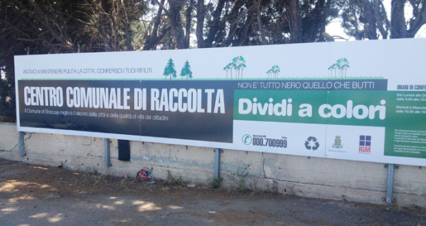  Siracusa. Chiude il centro di raccolta Arenaura, salta il ritiro dell'organico