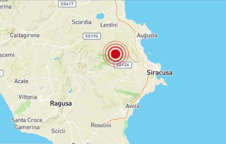  Sciame sismico nella notte, tre scosse: la più forte di magnitudo 3.2 vicino Sortino