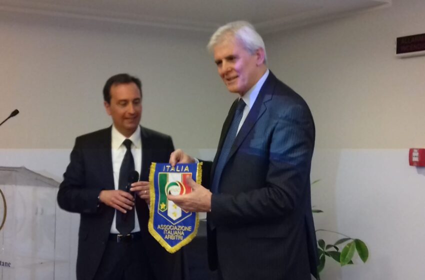  Arbitri: gli 80 anni dell’Aia Siracusa tra commozione e il presidente nazionale Nicchi