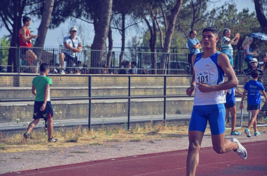  Atletica, Matteo Melluzzo corre verso il Meeting Italia-Francia di Ancona