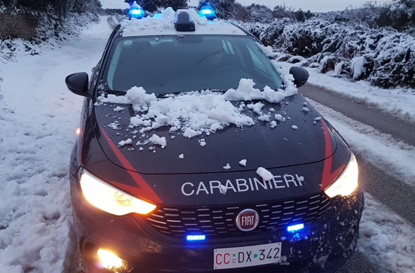  Maltempo e neve, interventi dei carabinieri in tutta la provincia