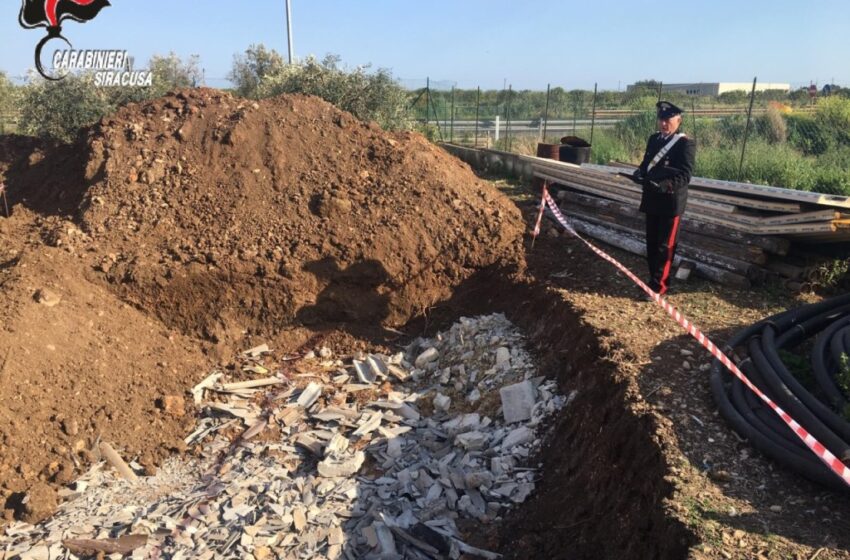  Siracusa. Eternit sbriciolato smaltito sottoterra, in tre finiscono denunciati