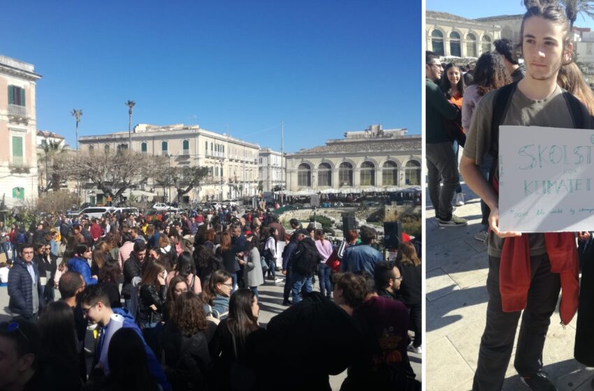  Siracusa. In piazza per l’ambiente, Friday for Future al Tempio d’Apollo