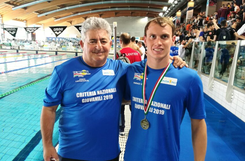  Nuoto: Faraci di bronzo ai Criteria nazionali di Riccione. Coach Lappostato: “Gare allenanti in vista degli Italiani”