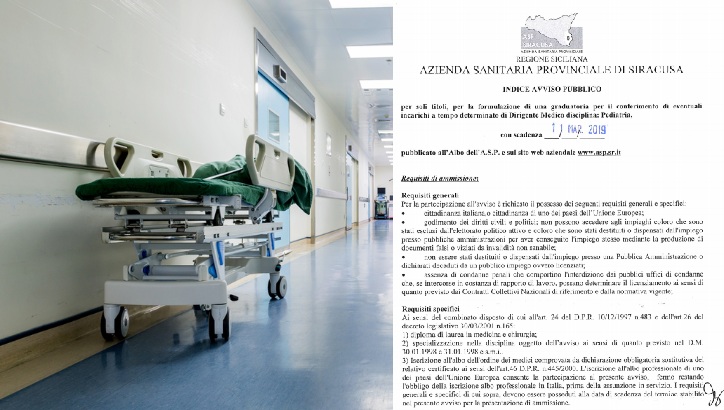  Ospedali siracusani, mancano diversi specialisti in organico. Non si trovano pediatri