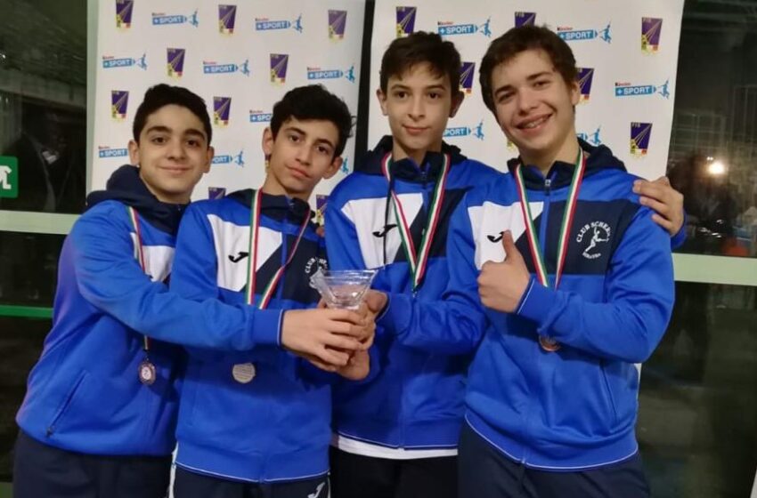  Club Scherma Siracusa, il fioretto maschile è di bronzo agli Italiani Under 14
