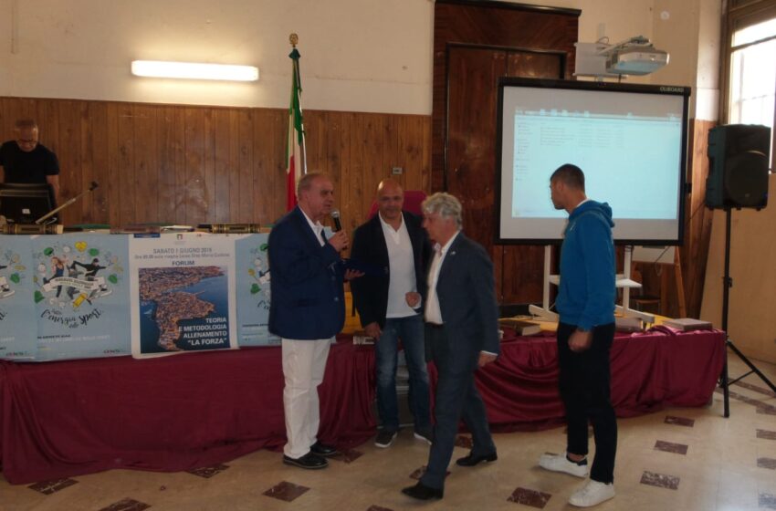  Il forum tecnico-sportivo con Di Blasi e Mica, premiato lo sprinter Melluzzo