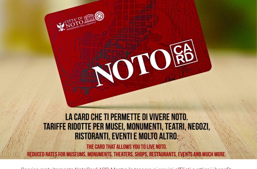  Noto Card, primo fine settimana con la nuova carta turistica