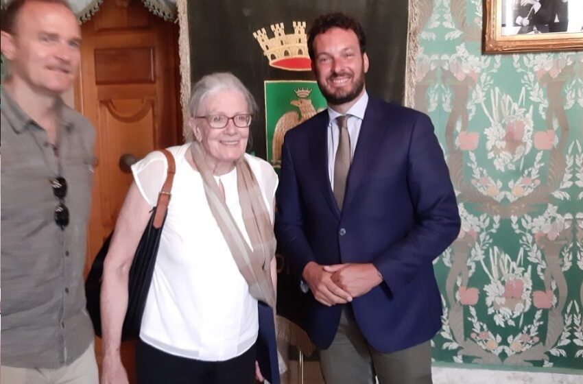  Siracusa. Vanessa Redgrave a palazzo Vermexio, incontro con il sindaco