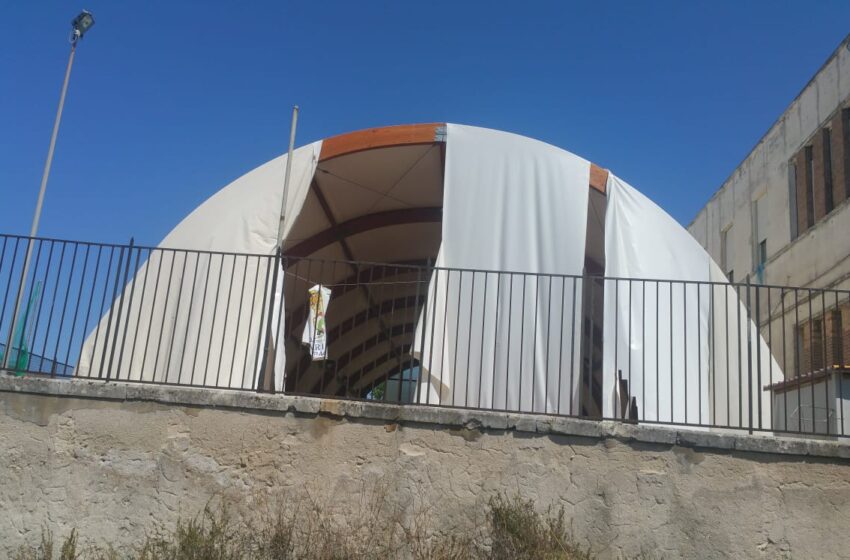 Siracusa. Riapre il tensostatico di Belvedere, era stato danneggiato dal tempo e da vandali