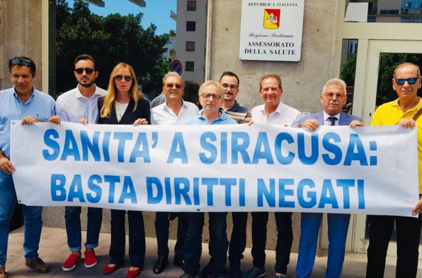  Siracusa. Nuovo ospedale, la protesta del centrodestra a Palermo: “no prese in giro”