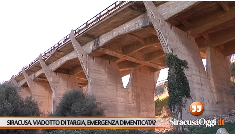  Siracusa. Si torna a parlare del viadotto di Targia: sopralluogo del Genio Civile