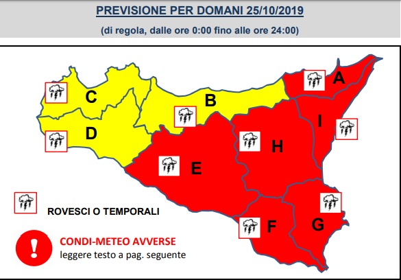 Il tempo domani a noto