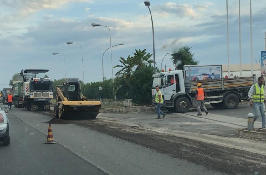  Siracusa. Nuovo asfalto in via Elorina: intervento di Anas, traffico a rilento