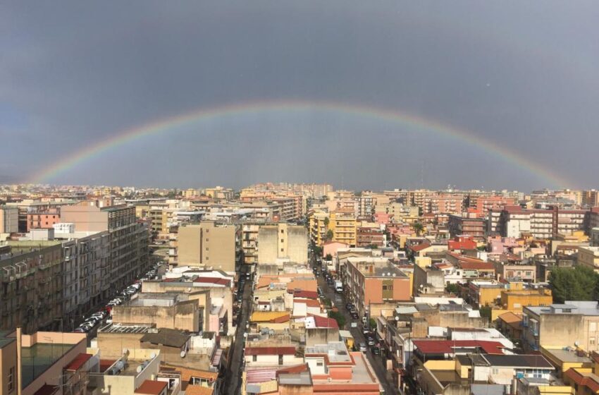  Il “bello” del brutto tempo: un arcobaleno abbraccia Siracusa a nord