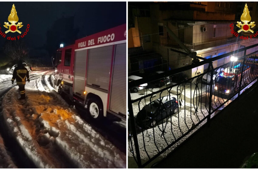  Siracusa. Auto in panne o fuori strada, strade impraticabili: interventi dei Vigili del Fuoco