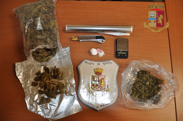  Marijuana e cocaina in casa, ai domiciliari 33enne di Lentini