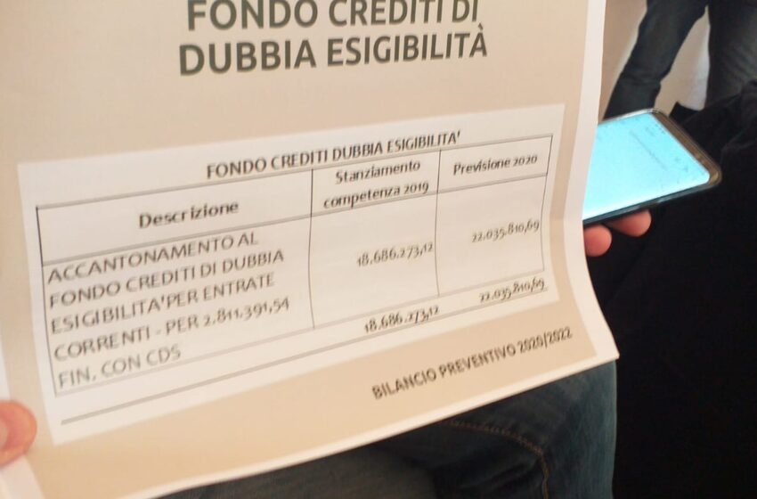  Siracusa. Bilancio preventivo da 180 milioni, ma 22 milioni bloccati dalle tasse non pagate