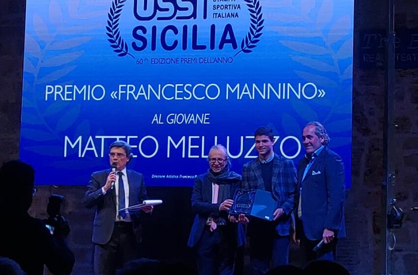  Lo sprinter Matteo Melluzzo premiato a Palermo dalla stampa sportiva