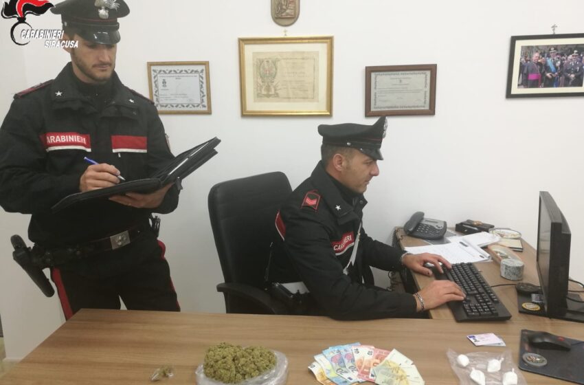  Augusta. In auto con cocaina e marijuana, due uomini arrestati dai Carabinieri