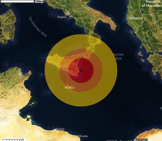  Siracusa. Terremoto in Sicilia meridionale: magnitudo 3.7