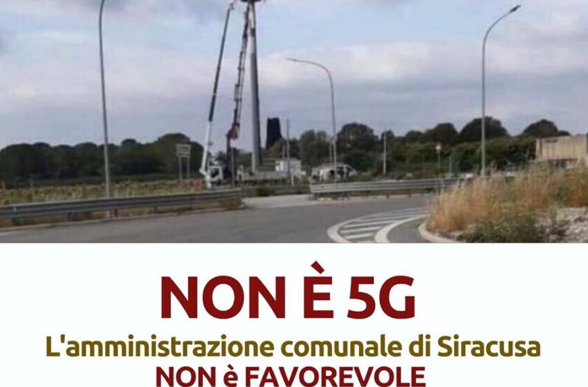  Siracusa. Nessuna antenna 5G, il sindaco Italia fa chiarezza: "Non favorevoli"