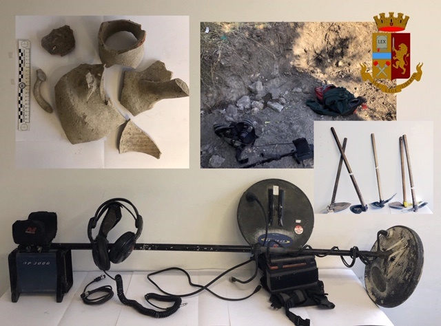 Tombaroli in azione nell'area archeologica di Eloro: arrestati