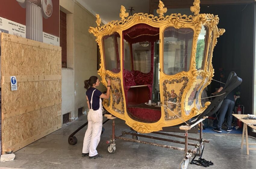  Bentornata Carrozza del Senato, a fine mese completato il restauro. La sorpresa dell'oro