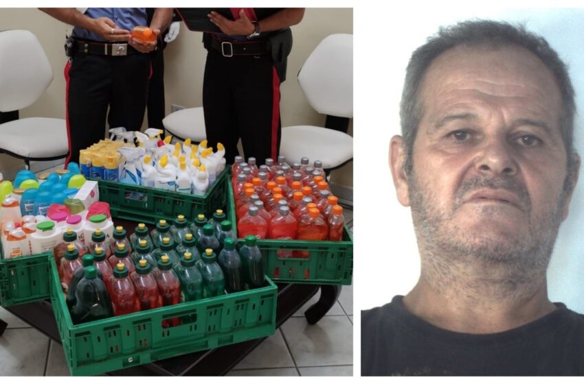  Furto in un supermercato di contrada Spalla: arrestato 56enne