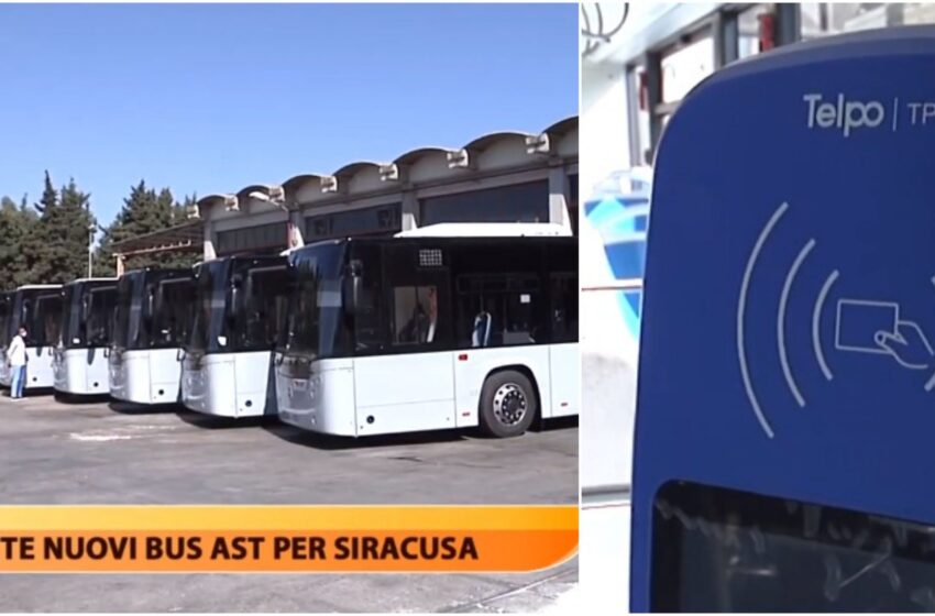  VIDEO. Trasporto urbano, si rinnova la flotta Ast: in servizio 7 nuovi bus per Siracusa