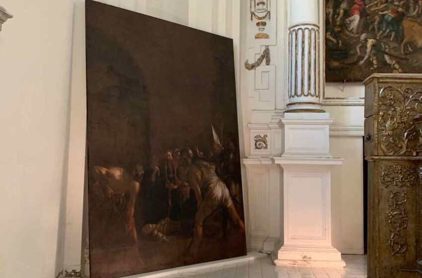  Caravaggio alla parete di Santa Lucia alla Badia, ma è "solo" la copia fedele del dipinto