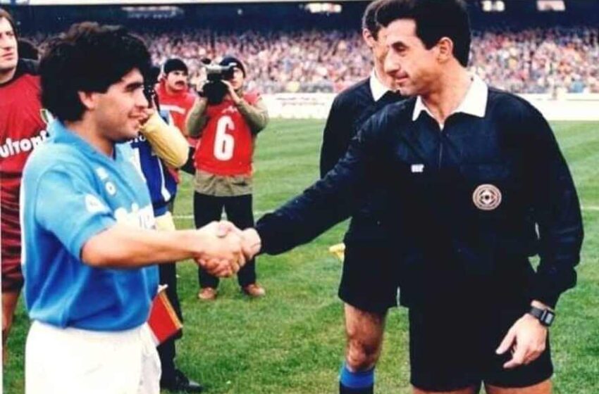  Diego Armando Maradona, il ricordo dell'ex arbitro siracusano Rosario Lo Bello