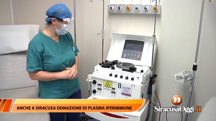 VIDEO. Anche a Siracusa è possibile donare plasma iperimmune per curare il covid