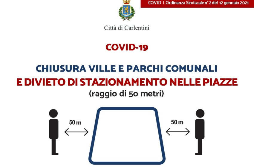  Misure restrittive per contenere i contagi, anche il sindaco di Carlentini firma ordinanza