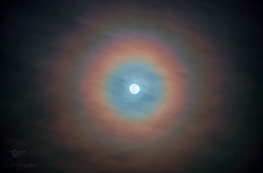  Doppia corona lunare nel cielo di Siracusa, lo scatto dell'astrofotografo Dario Giannobile