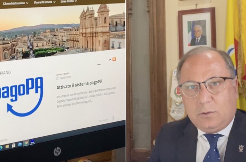  Pubblica amministrazione e cittadini più vicini a Noto, attivato servizio PagoPa