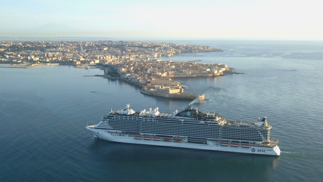  In porto a Siracusa la SeaSide, l'ammiraglia Msc inaugura la stagione delle crociere