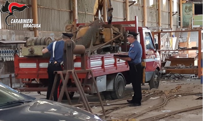  Ancora ladri di rame nell'ex outlet di contrada Spalla: arresto in flagrante per due siracusani