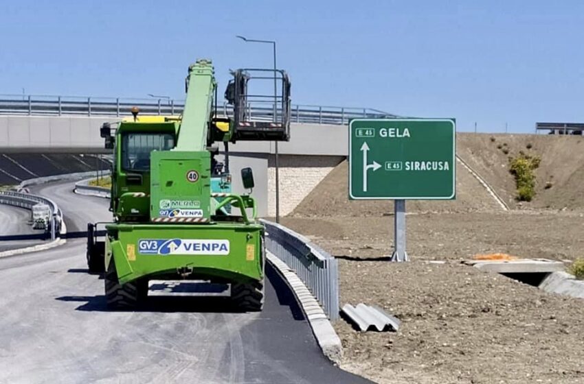  Chiuso lo svincolo di Rosolini, uscita obbligatoria a Noto per i veicoli in transito da Siracusa