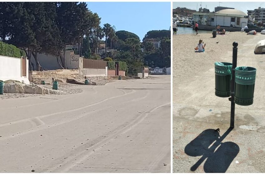  Cestini portarifiuti e "pettinatura" per le spiagge di Siracusa, servizi attivi fino ad ottobre