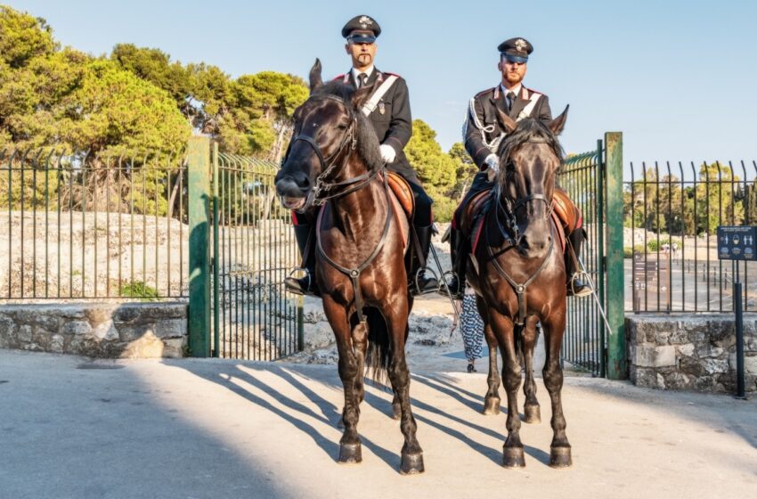  Al parco della Neapolis di Siracusa pieno di like anche per i Carabinieri a cavallo