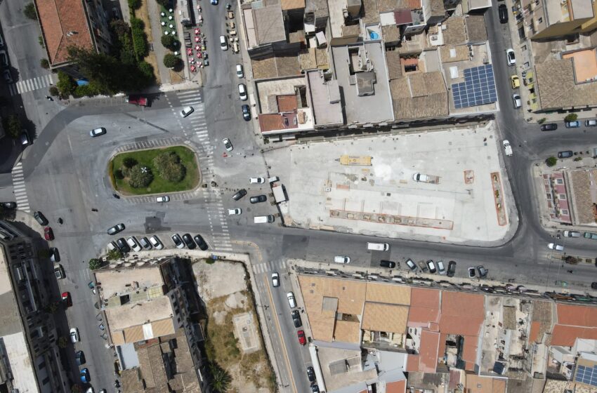  Uno sguardo dall’alto sui lavori, prende forma la nuova piazza Euripide