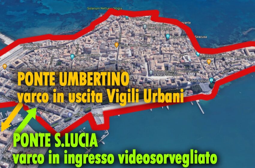  Auto fuori da Ortigia, la nuova Ztl debutta il 23 luglio: in vigore fino al 15 ottobre