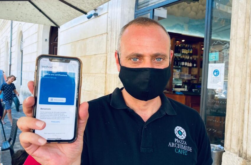  I ristoratori siracusani: si al green pass per evitare chiusure. Una app per il controllo